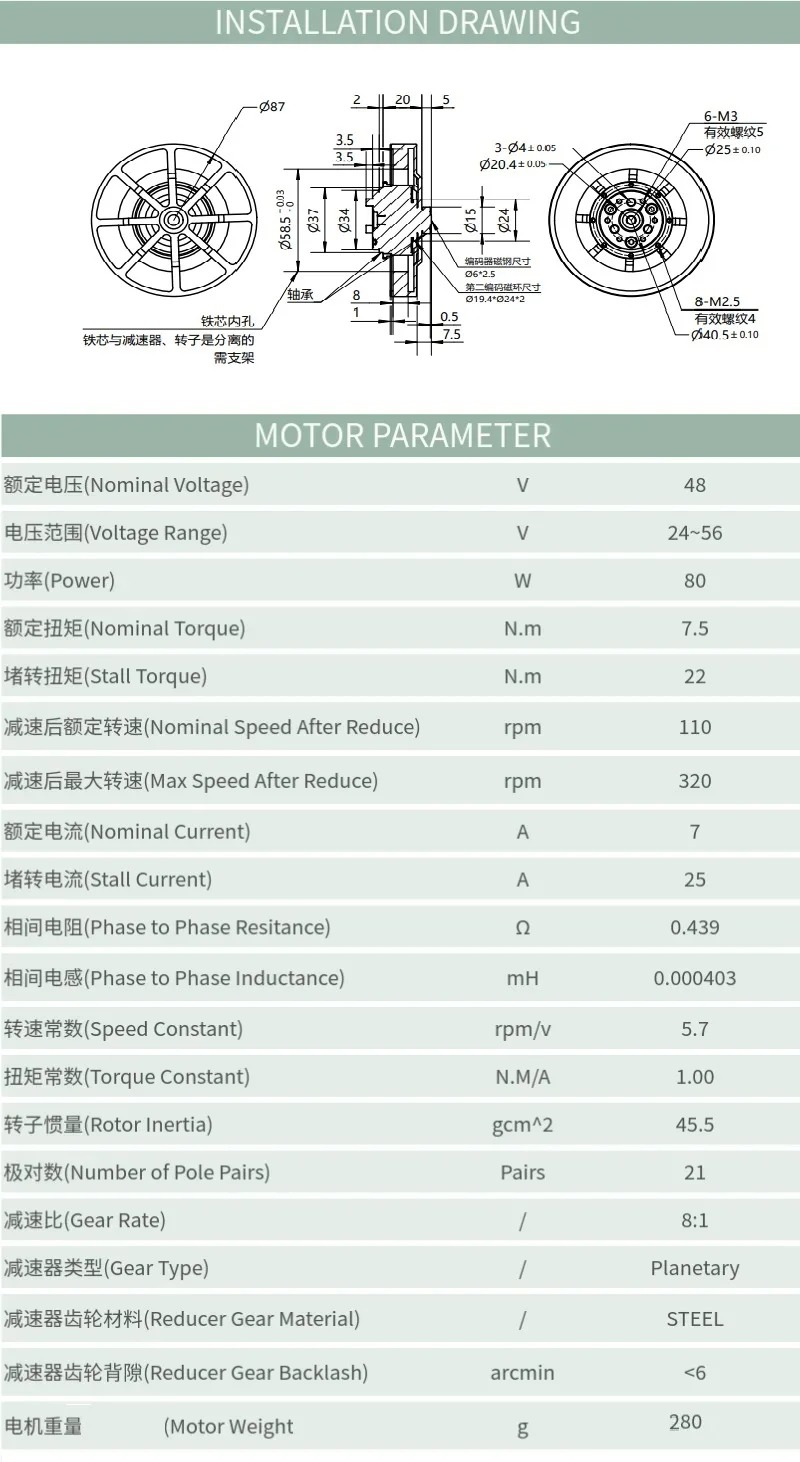 8N.M WK8108-8 Planetary Reduce - Mit Cheetah Motor Actuator review and price